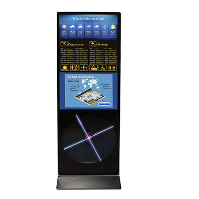 43 дюймовые LCD на полу стоящие цифровые вывески для выставки торгового центра