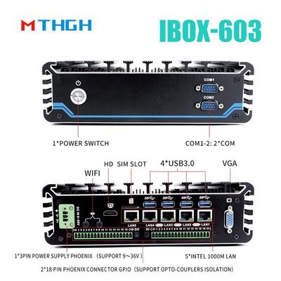Промышленный мини-PC IBOX-603 Plus с процессором Intel Core I5 6200U