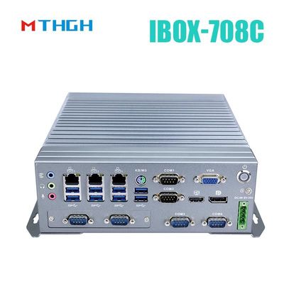 IBOX-708C Промышленный мини-ПК поддержка HDMI/DP/VGA 6*COM 8*USB3.0