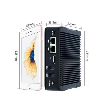 Нано-N5 Плюс Промышленный Мини ПК Квад-Ядерный J3710 1XMSATA 2.5 HDD 2XUSB3.0