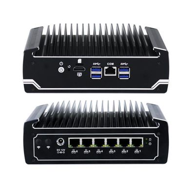 IBOX-501 N18 без вентилятора Mini Industrial PC Quad Core 32 ГБ Хранилище с MSATA