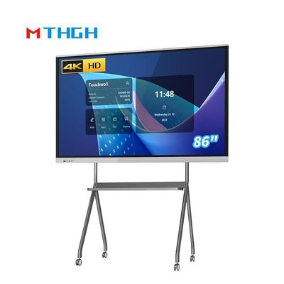 86 дюймов 16 9 Интерактивный сенсорный экран 4K 300cd/M2 Инфракрасная технология