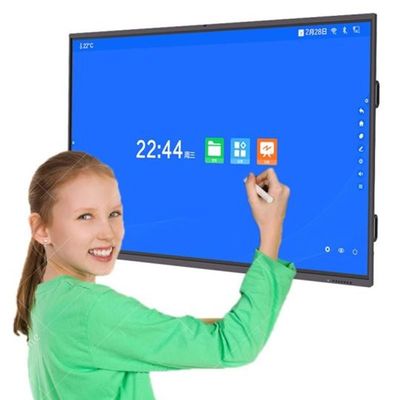 4K 65 дюймов 16:9 Интерактивная ЖК-карта Инфракрасный / Капацитивный сенсор для умного образования