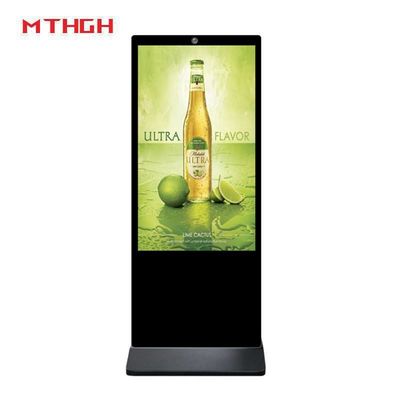 43 дюймовые цифровые вывески на внутреннем полу Wi-Fi / Bluetooth / USB подключенные цифровые вывески