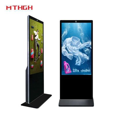 43 дюймовые цифровые вывески на внутреннем полу Wi-Fi / Bluetooth / USB подключенные цифровые вывески