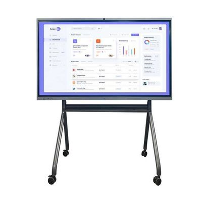 65-дюймовый интерактивный сенсорный экран Whiteboard 4K Screen Panels Smart Display с инфракрасными точками 10/20 и Android 13.0