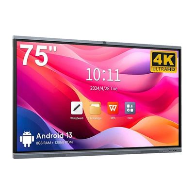 Интерактивная доска с 4K HD школьной графикой Android13 8 128G Win10 Dual System Touch Display