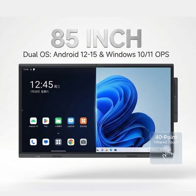 Интерактивная сенсорная доска с естественным ощущением письма и антибликовой поверхностью, защищенной закаленным стеклом